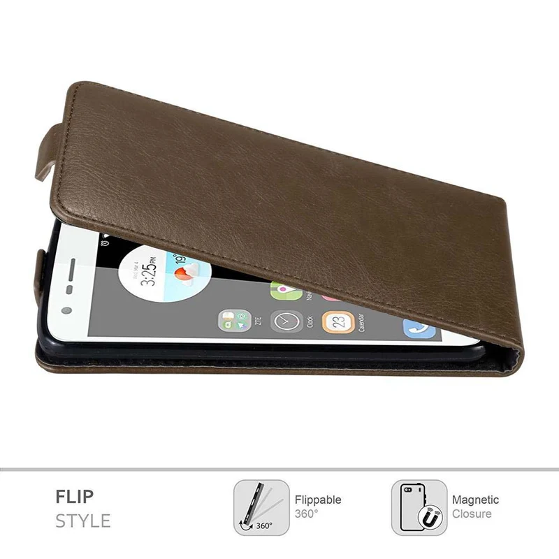 Cadorabo Hülle kompatibel mit ZTE Blade V8 MINI Schutzhülle im Flip Design mit Magnetverschluss