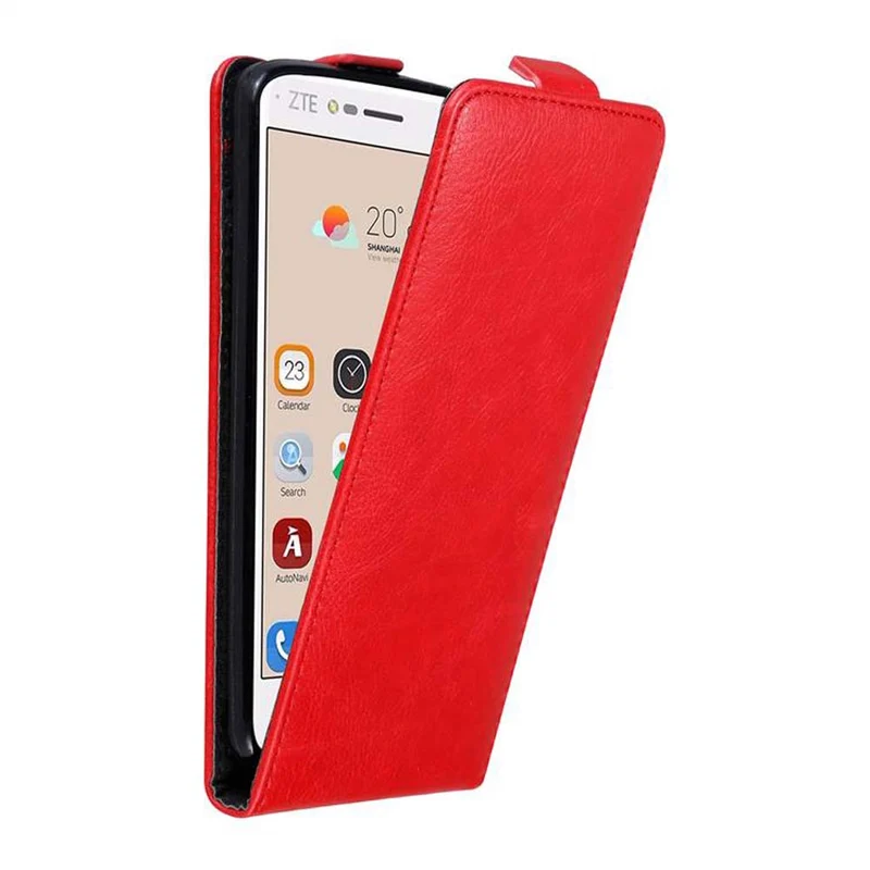 Cadorabo Hülle kompatibel mit ZTE Blade V8 Schutzhülle im Flip Design mit Magnetverschluss