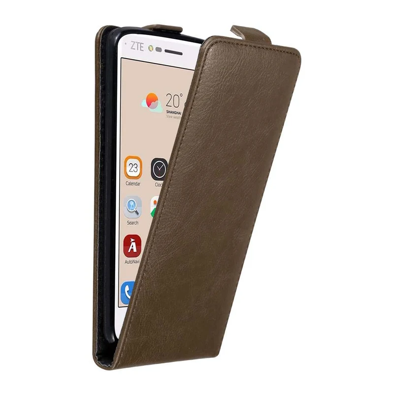 Cadorabo Hülle kompatibel mit ZTE Blade V8 Schutzhülle im Flip Design mit Magnetverschluss