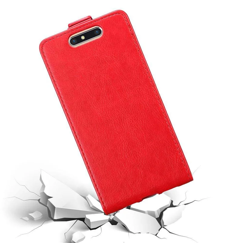 Cadorabo Hülle kompatibel mit ZTE Blade V8 Schutzhülle im Flip Design mit Magnetverschluss