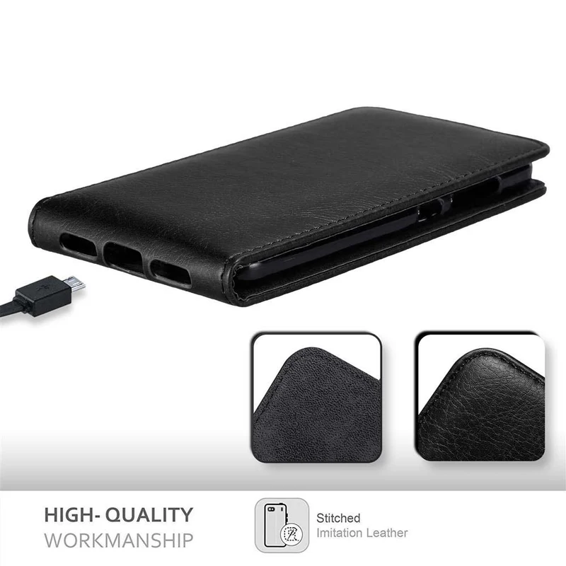 Cadorabo Hülle kompatibel mit ZTE Blade V8 Schutzhülle im Flip Design mit Magnetverschluss