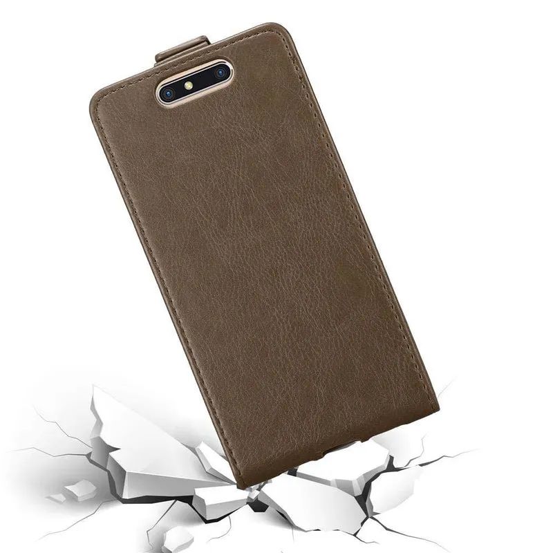 Cadorabo Hülle kompatibel mit ZTE Blade V8 Schutzhülle im Flip Design mit Magnetverschluss