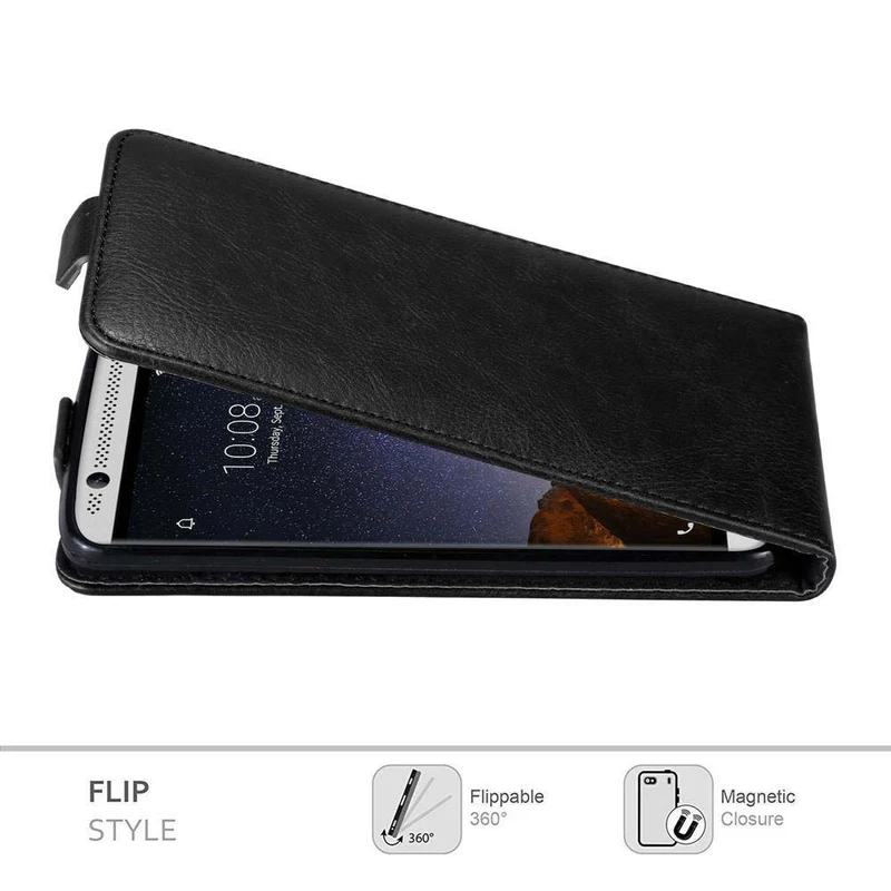 Cadorabo Hülle kompatibel mit ZTE Axon 7 Schutzhülle im Flip Design mit Magnetverschluss