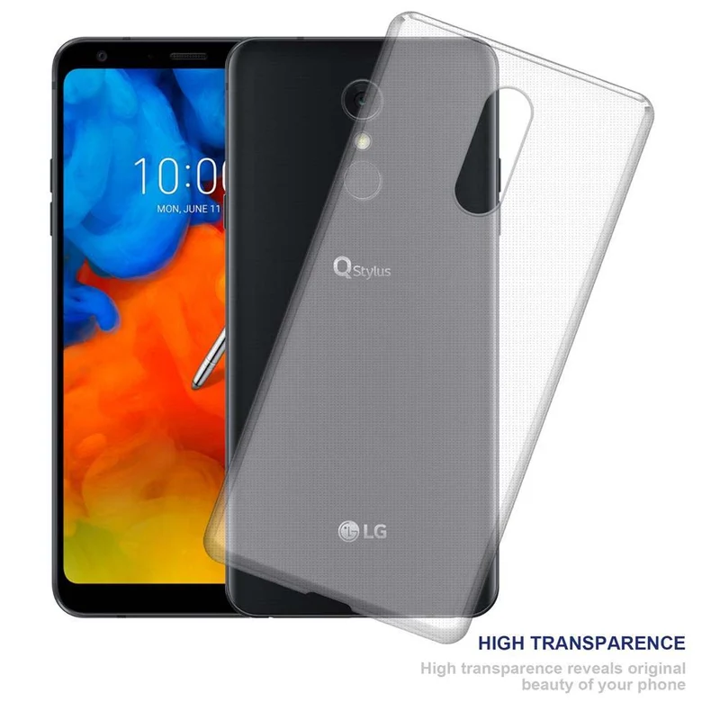 Cadorabo Hülle kompatibel mit LG Q STYLUS Schutzhülle aus flexiblem TPU Silikon