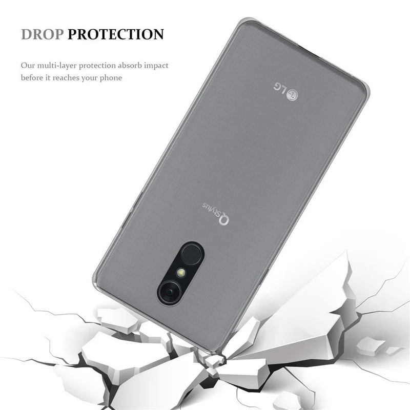 Cadorabo Hülle kompatibel mit LG Q STYLUS Schutzhülle aus flexiblem TPU Silikon