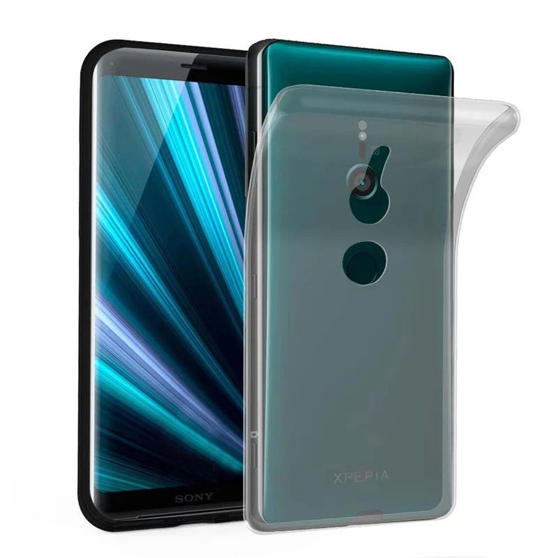Cadorabo Hülle kompatibel mit Sony Xperia XZ3 Schutzhülle aus flexiblem TPU Silikon