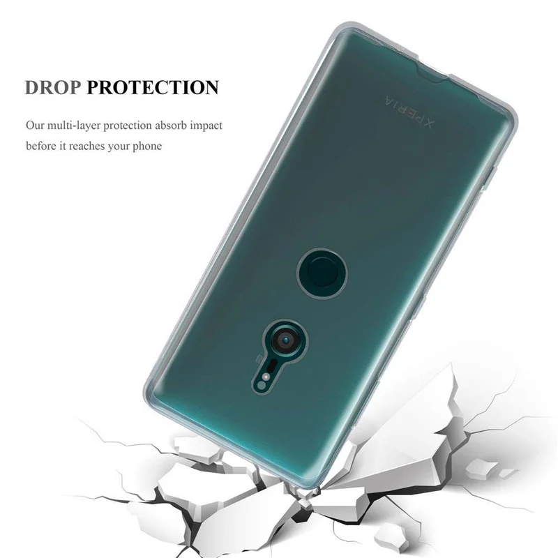 Cadorabo Hülle kompatibel mit Sony Xperia XZ3 Schutzhülle aus flexiblem TPU Silikon