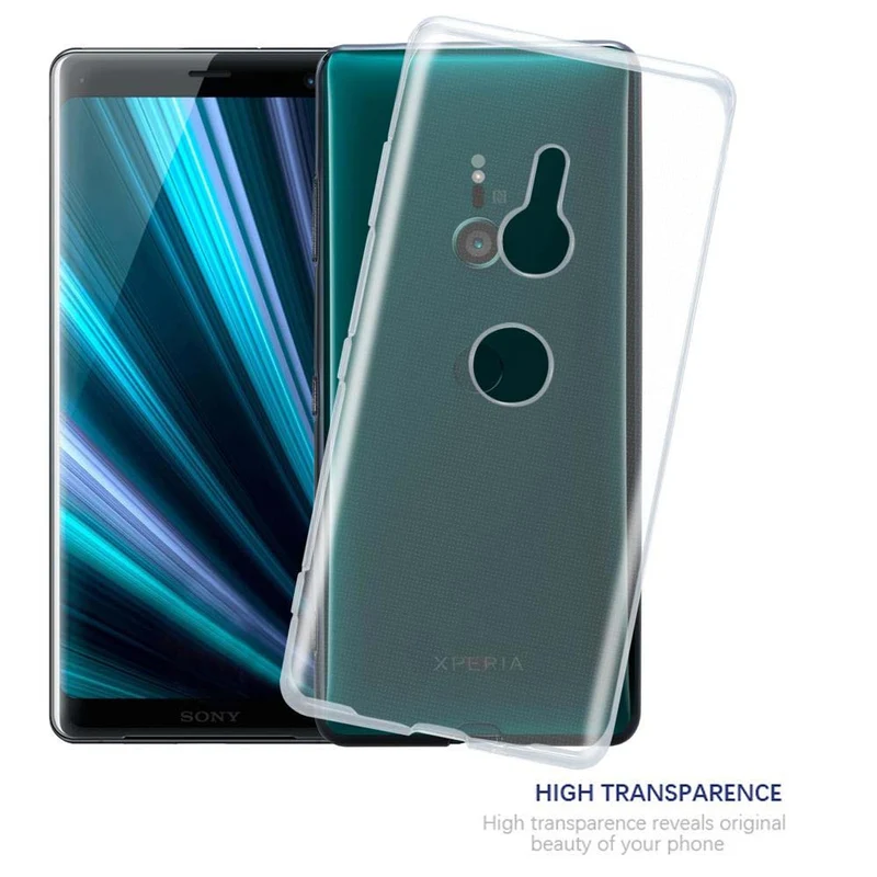 Cadorabo Hülle kompatibel mit Sony Xperia XZ3 Schutzhülle aus flexiblem TPU Silikon