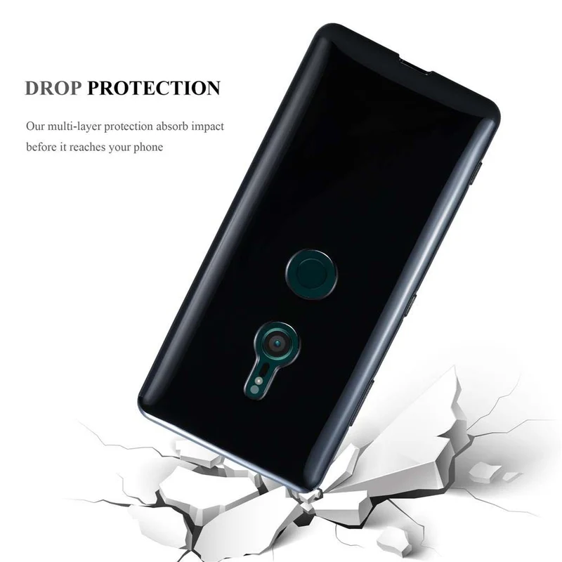 Cadorabo Hülle kompatibel mit Sony Xperia XZ3 Schutzhülle aus flexiblem TPU Silikon