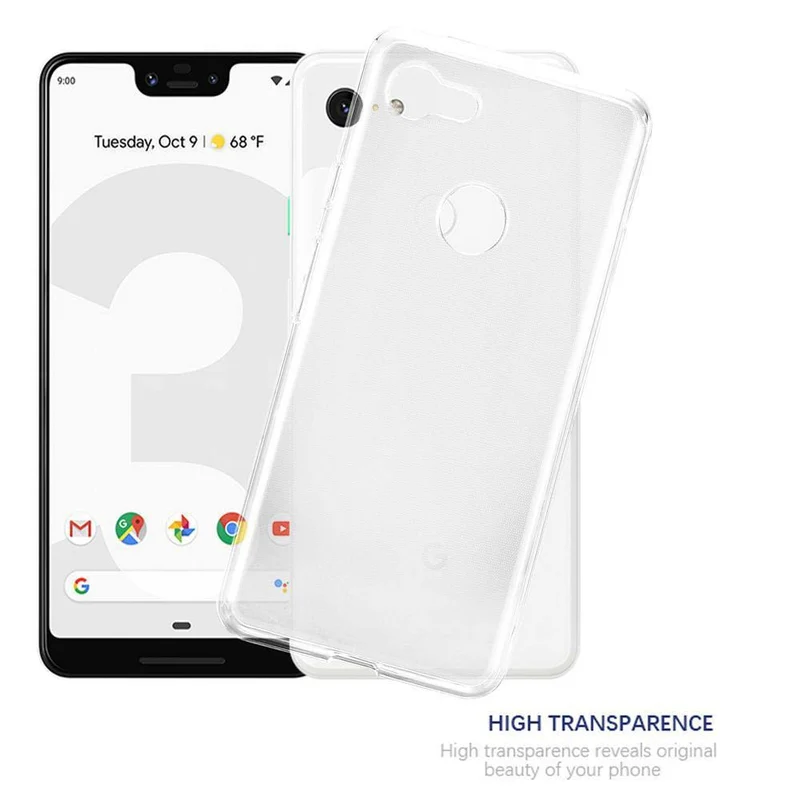 Cadorabo Hülle kompatibel mit Google PIXEL 3 XL Schutzhülle aus flexiblem TPU Silikon