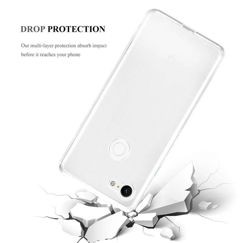 Cadorabo Hülle kompatibel mit Google PIXEL 3 XL Schutzhülle aus flexiblem TPU Silikon