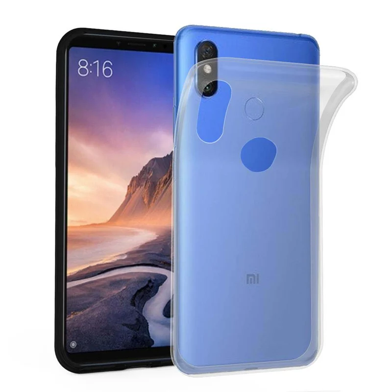 Cadorabo Hülle kompatibel mit Xiaomi Mi MAX 3 Schutzhülle aus flexiblem TPU Silikon