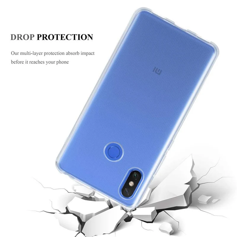Cadorabo Hülle kompatibel mit Xiaomi Mi MAX 3 Schutzhülle aus flexiblem TPU Silikon