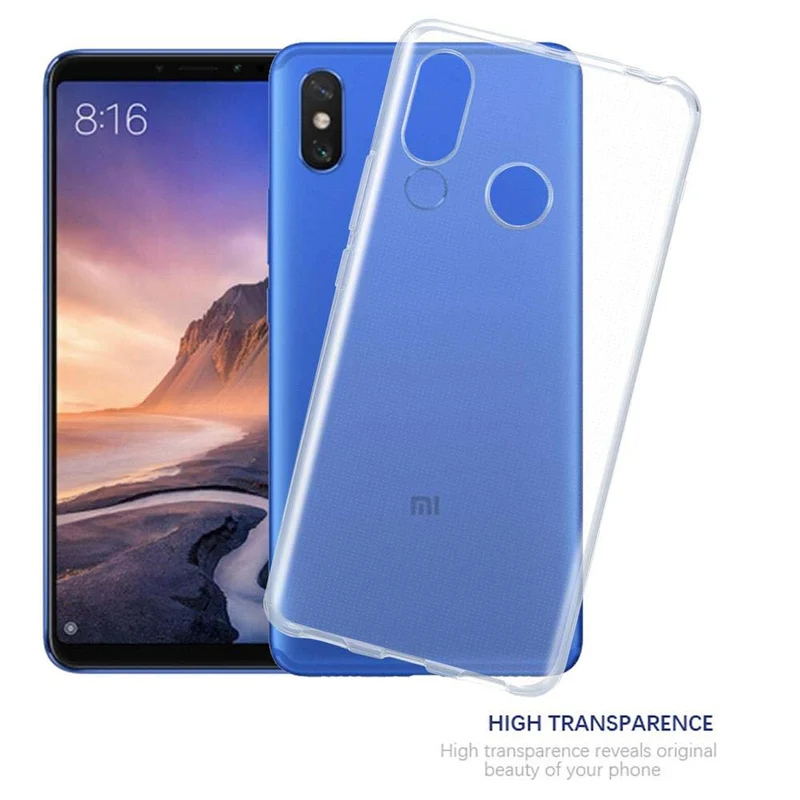 Cadorabo Hülle kompatibel mit Xiaomi Mi MAX 3 Schutzhülle aus flexiblem TPU Silikon