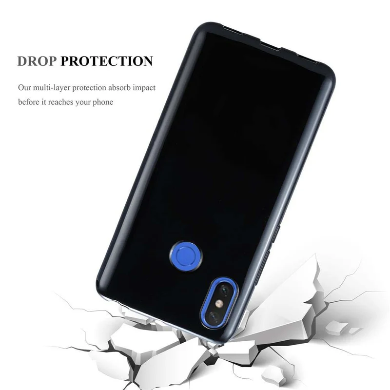 Cadorabo Hülle kompatibel mit Xiaomi Mi MAX 3 Schutzhülle aus flexiblem TPU Silikon