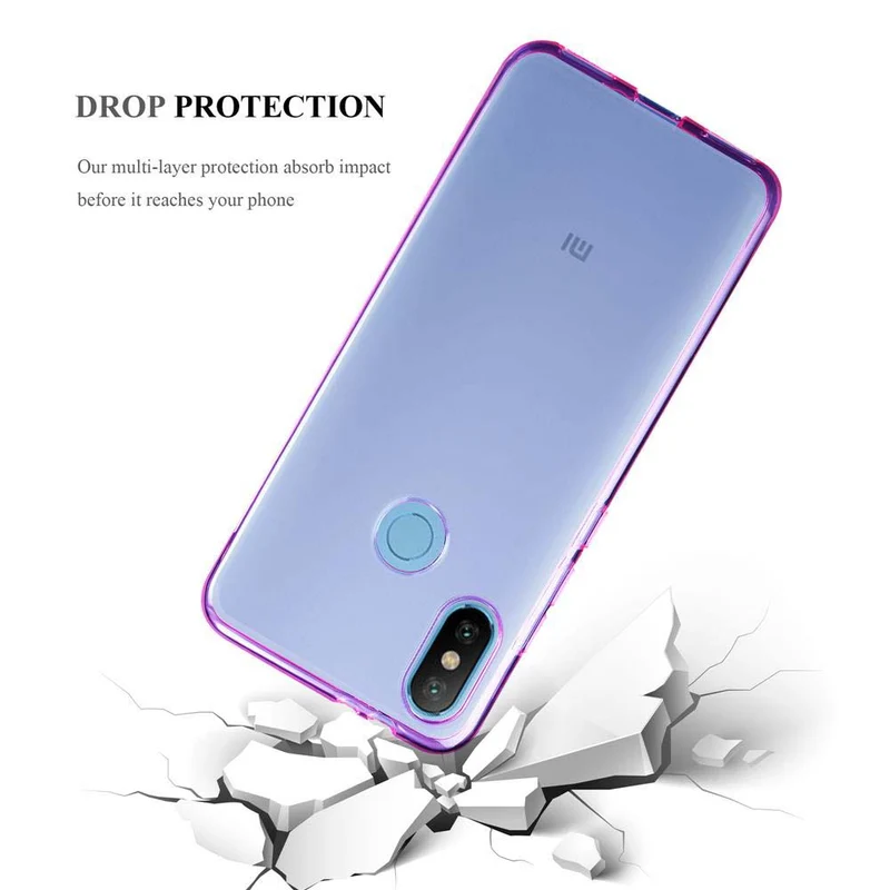 Cadorabo Hülle kompatibel mit Xiaomi Mi A2 / Mi 6X Schutzhülle aus flexiblem TPU Silikon