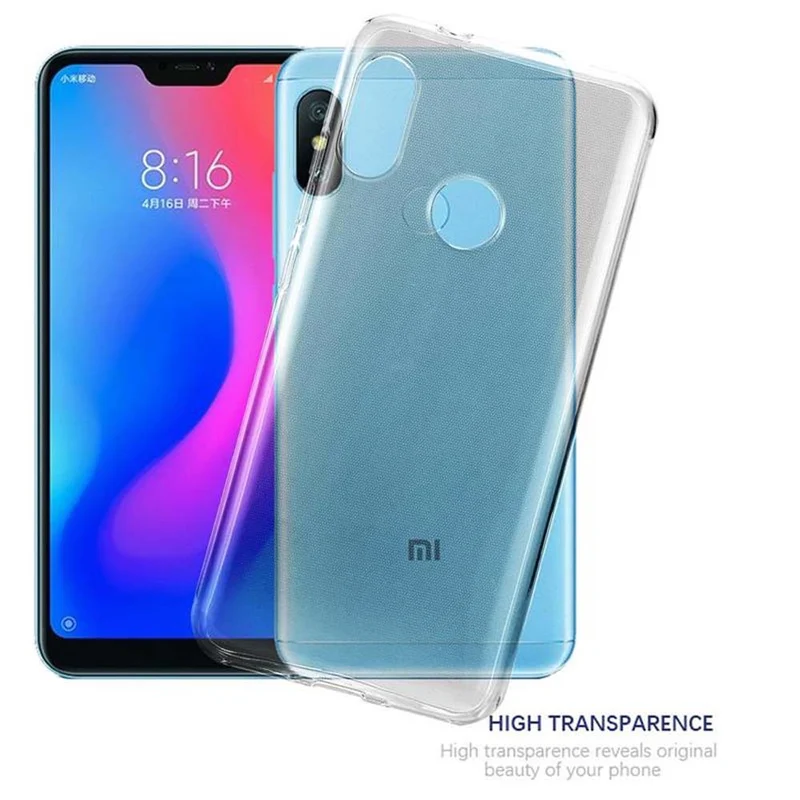 Cadorabo Hülle kompatibel mit Xiaomi Mi A2 LITE / RedMi 6 PRO Schutzhülle aus flexiblem TPU Silikon
