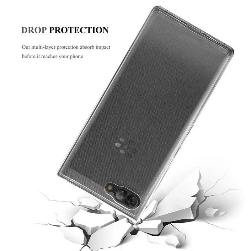 Cadorabo Hülle kompatibel mit Blackberry KEY 2 Schutzhülle aus flexiblem TPU Silikon