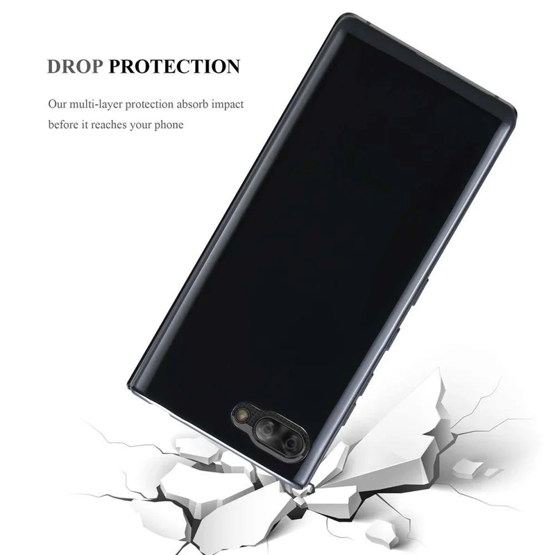 Cadorabo Hülle kompatibel mit Blackberry KEY 2 Schutzhülle aus flexiblem TPU Silikon