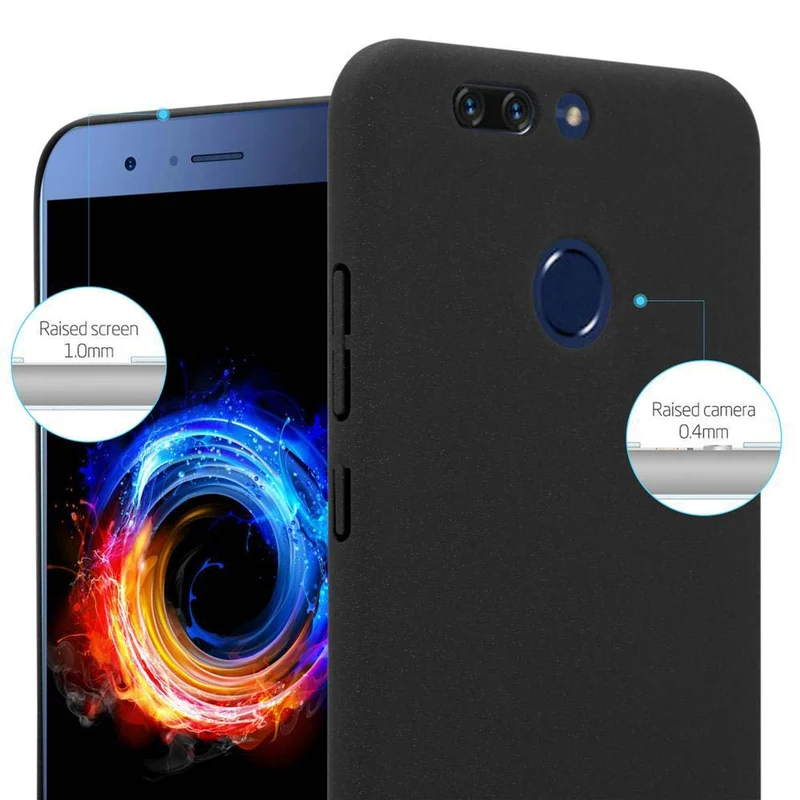 Cadorabo Hülle kompatibel mit Honor 8 PRO Hard Case Schutzhülle in Frosted Optik gegen Kratzer und Stöße