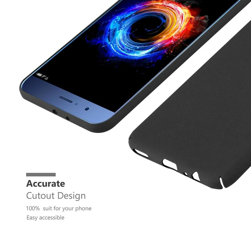 Cadorabo Hülle kompatibel mit Honor 8 PRO Hard Case Schutzhülle in Frosted Optik gegen Kratzer und Stöße