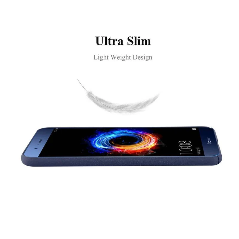 Cadorabo Hülle kompatibel mit Honor 8 PRO Hard Case Schutzhülle in Frosted Optik gegen Kratzer und Stöße