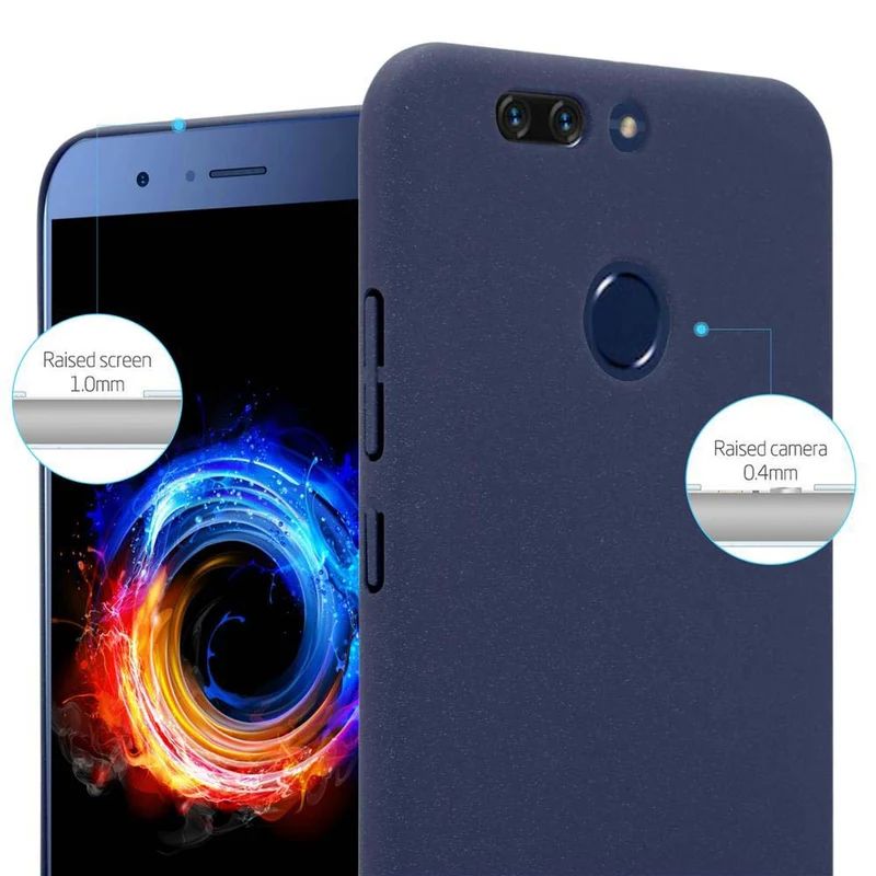 Cadorabo Hülle kompatibel mit Honor 8 PRO Hard Case Schutzhülle in Frosted Optik gegen Kratzer und Stöße