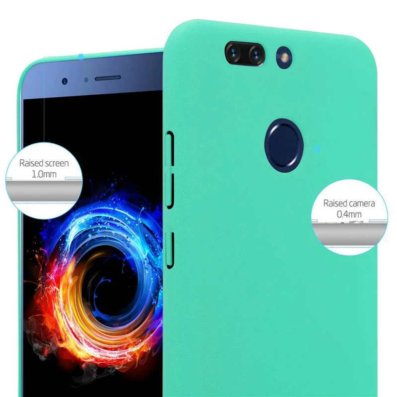 Cadorabo Hülle kompatibel mit Honor 8 PRO Hard Case Schutzhülle in Frosted Optik gegen Kratzer und Stöße