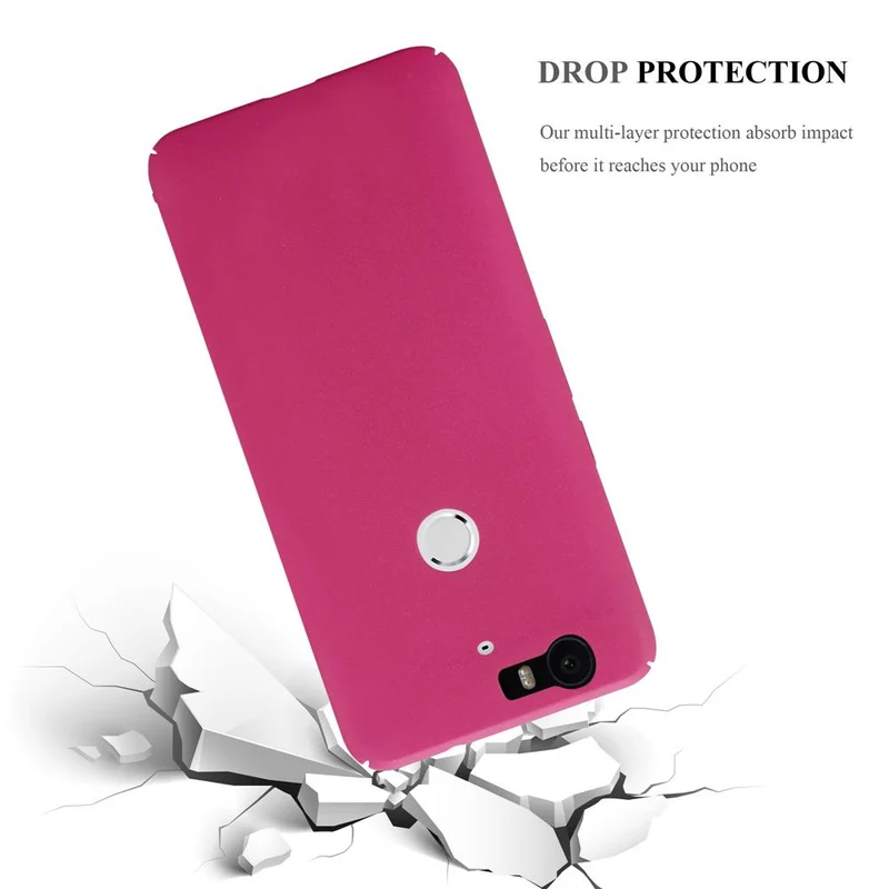 Cadorabo Hülle kompatibel mit Huawei Google NEXUS 6P Hard Case Schutzhülle in Frosted Optik gegen Kratzer und Stöße