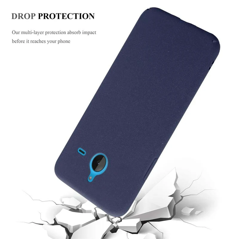 Cadorabo Hülle kompatibel mit Nokia Lumia 640 XL Hard Case Schutzhülle in Frosted Optik gegen Kratzer und Stöße