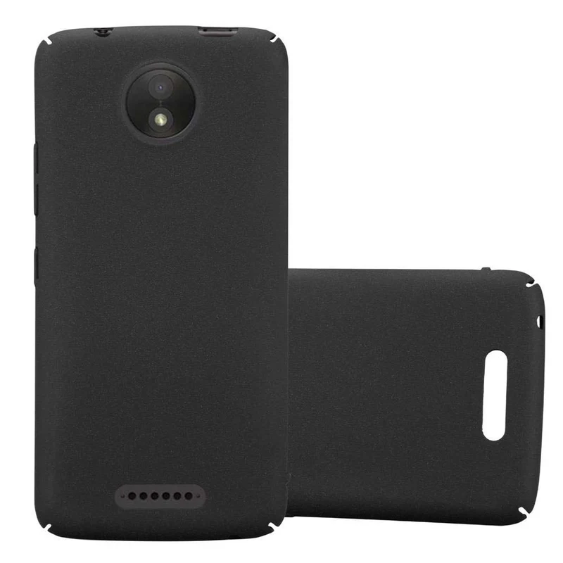 Cadorabo Hülle kompatibel mit Motorola MOTO C Hard Case Schutzhülle in Frosted Optik gegen Kratzer und Stöße