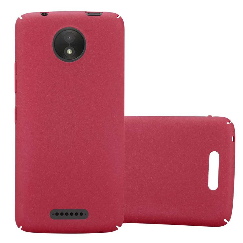 Cadorabo Hülle kompatibel mit Motorola MOTO C Hard Case Schutzhülle in Frosted Optik gegen Kratzer und Stöße