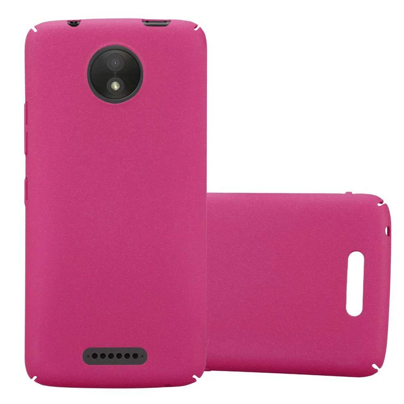 Cadorabo Hülle kompatibel mit Motorola MOTO C Hard Case Schutzhülle in Frosted Optik gegen Kratzer und Stöße