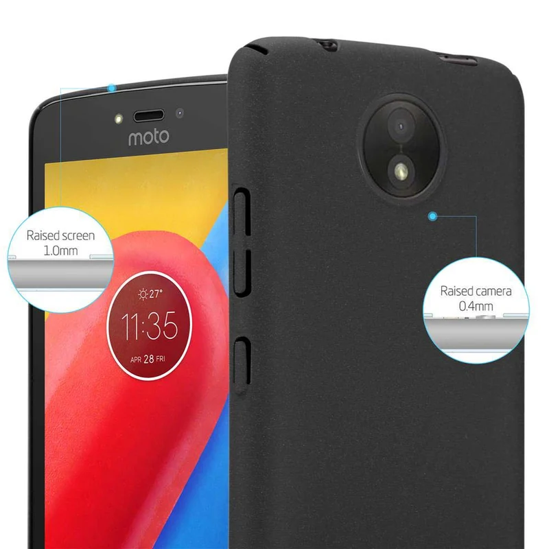 Cadorabo Hülle kompatibel mit Motorola MOTO C Hard Case Schutzhülle in Frosted Optik gegen Kratzer und Stöße