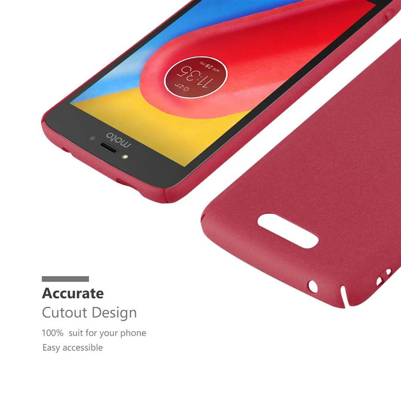 Cadorabo Hülle kompatibel mit Motorola MOTO C Hard Case Schutzhülle in Frosted Optik gegen Kratzer und Stöße