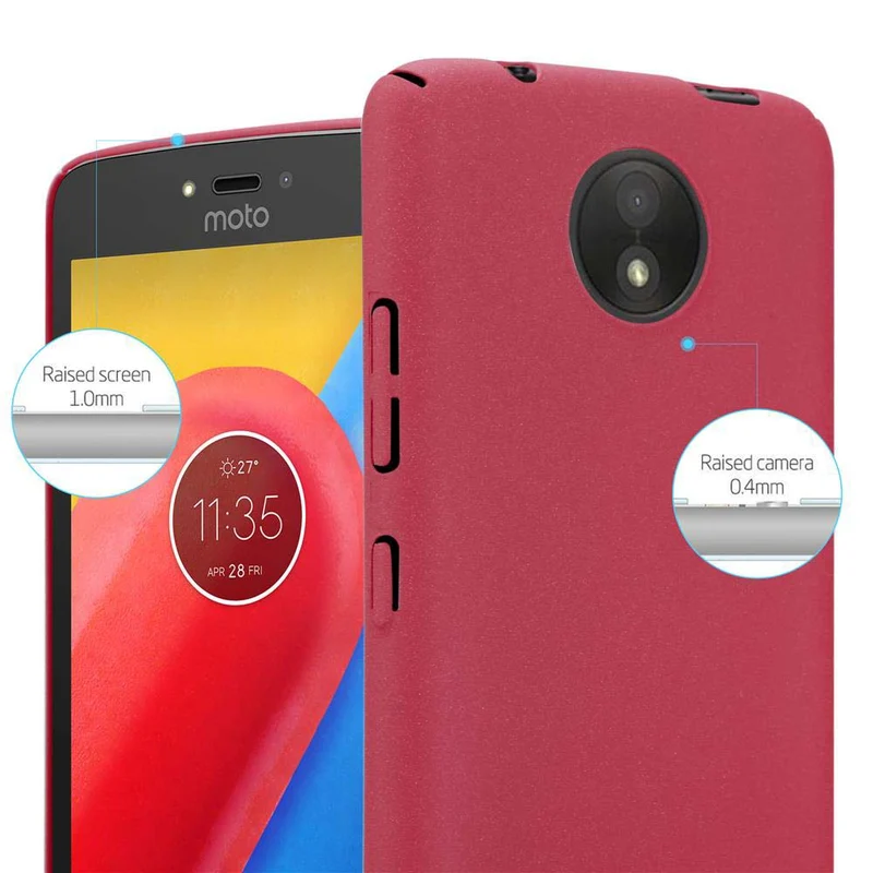 Cadorabo Hülle kompatibel mit Motorola MOTO C Hard Case Schutzhülle in Frosted Optik gegen Kratzer und Stöße