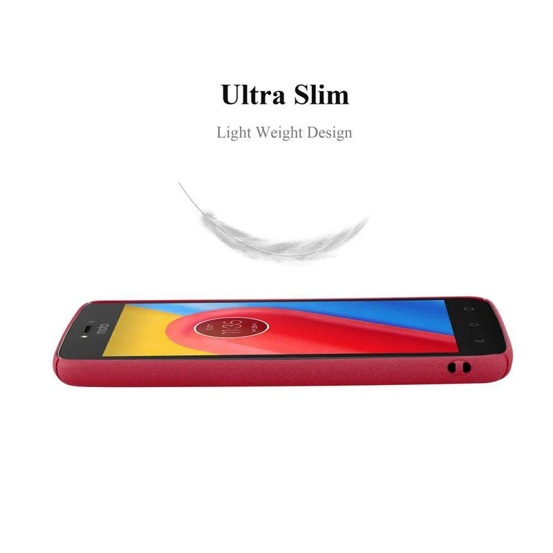 Cadorabo Hülle kompatibel mit Motorola MOTO C Hard Case Schutzhülle in Frosted Optik gegen Kratzer und Stöße