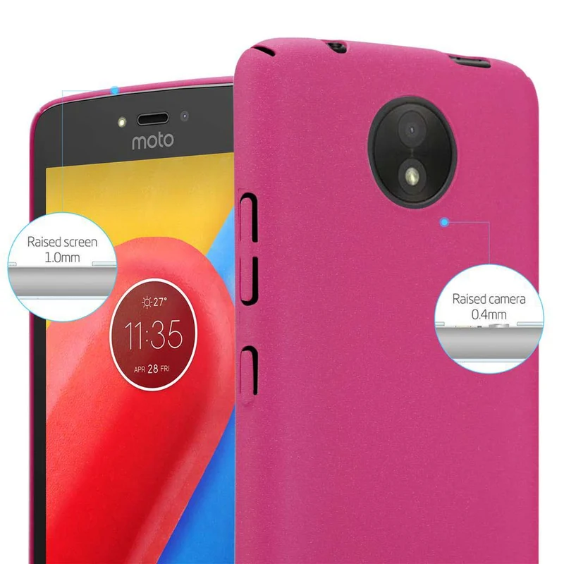 Cadorabo Hülle kompatibel mit Motorola MOTO C Hard Case Schutzhülle in Frosted Optik gegen Kratzer und Stöße