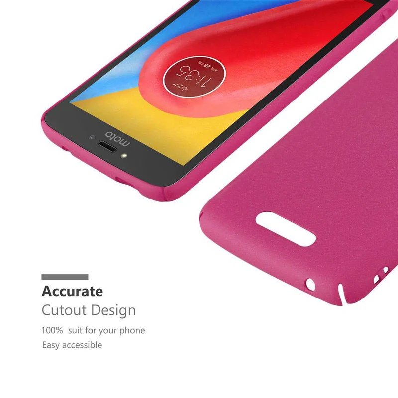 Cadorabo Hülle kompatibel mit Motorola MOTO C Hard Case Schutzhülle in Frosted Optik gegen Kratzer und Stöße