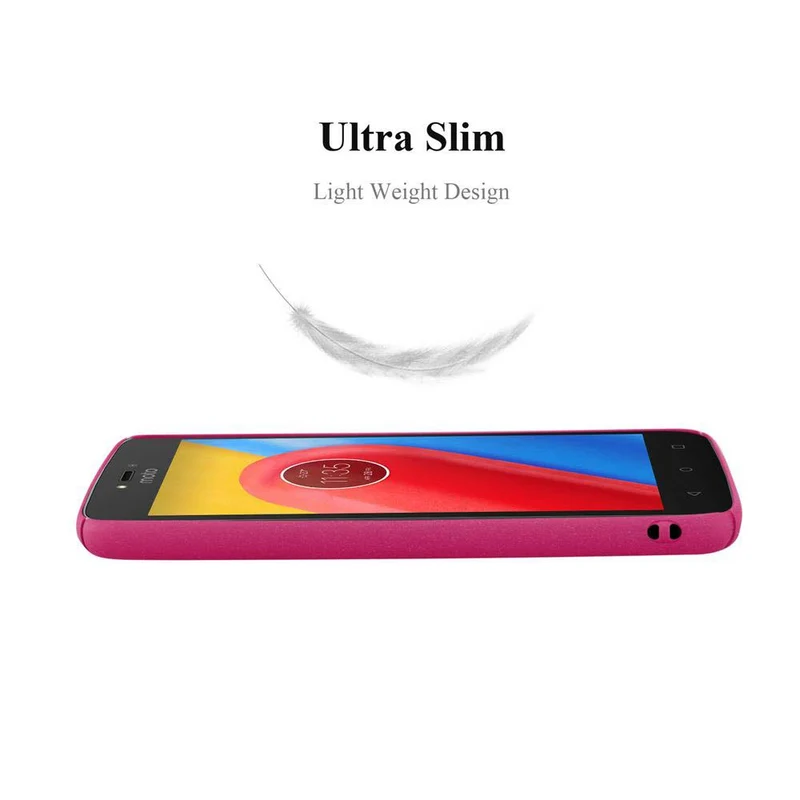 Cadorabo Hülle kompatibel mit Motorola MOTO C Hard Case Schutzhülle in Frosted Optik gegen Kratzer und Stöße