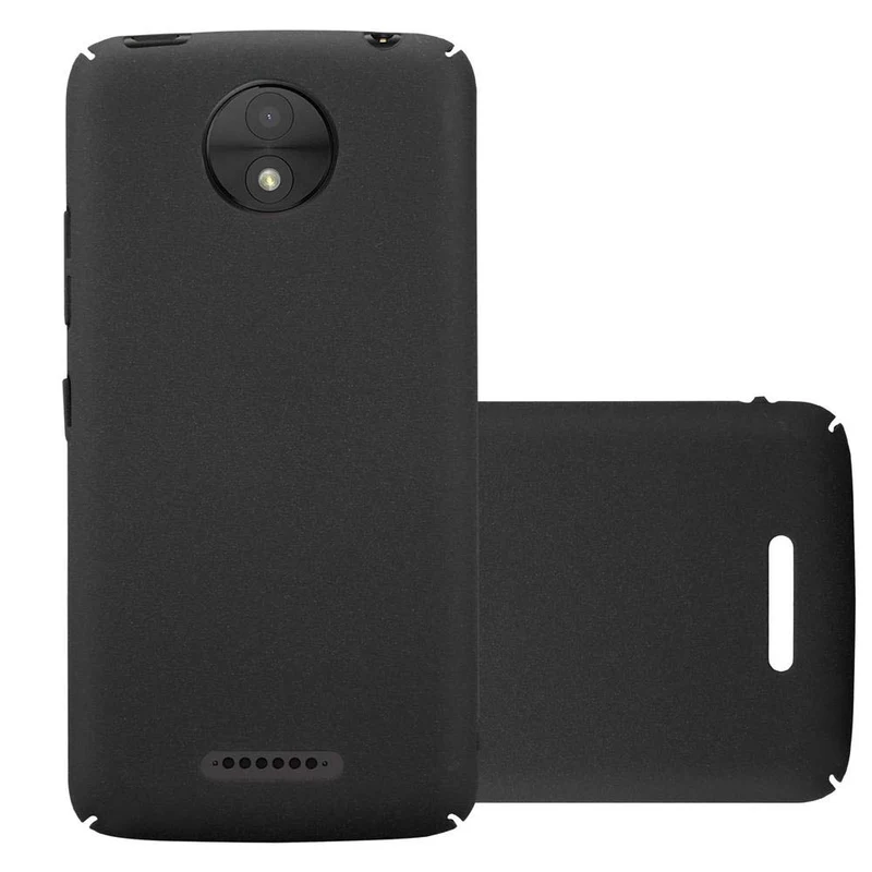 Cadorabo Hülle kompatibel mit Motorola MOTO C PLUS Hard Case Schutzhülle in Frosted Optik gegen Kratzer und Stöße