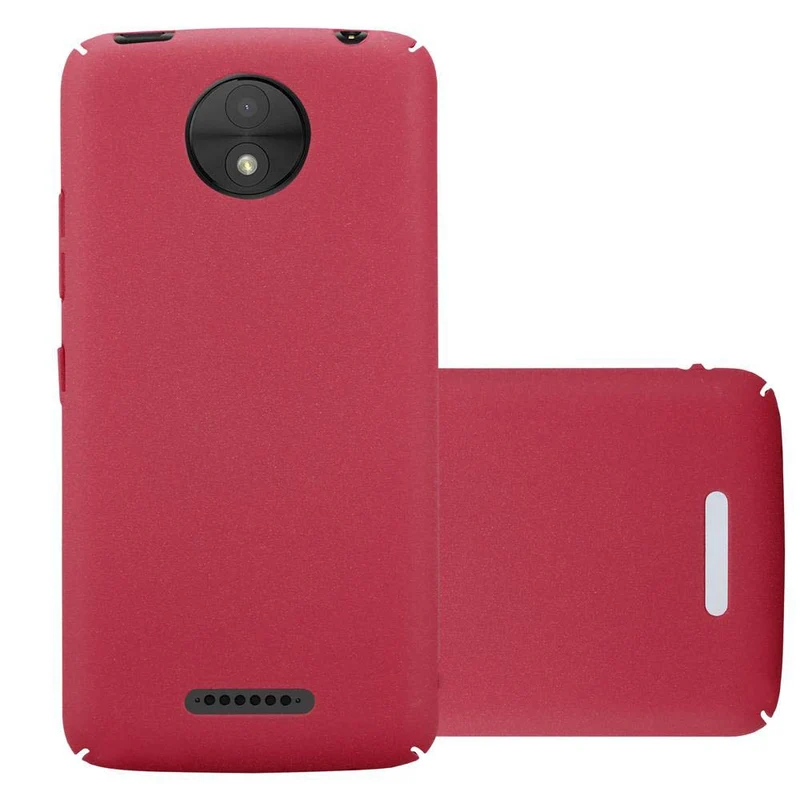Cadorabo Hülle kompatibel mit Motorola MOTO C PLUS Hard Case Schutzhülle in Frosted Optik gegen Kratzer und Stöße