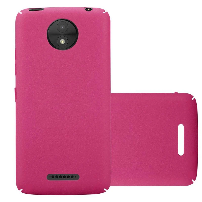 Cadorabo Hülle kompatibel mit Motorola MOTO C PLUS Hard Case Schutzhülle in Frosted Optik gegen Kratzer und Stöße