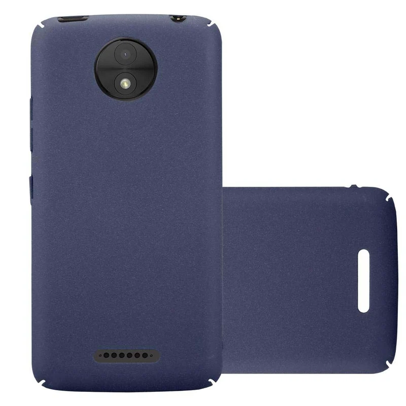 Cadorabo Hülle kompatibel mit Motorola MOTO C PLUS Hard Case Schutzhülle in Frosted Optik gegen Kratzer und Stöße