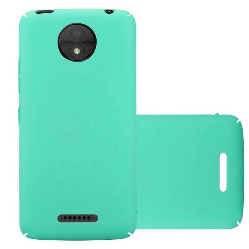 Cadorabo Hülle kompatibel mit Motorola MOTO C PLUS Hard Case Schutzhülle in Frosted Optik gegen Kratzer und Stöße