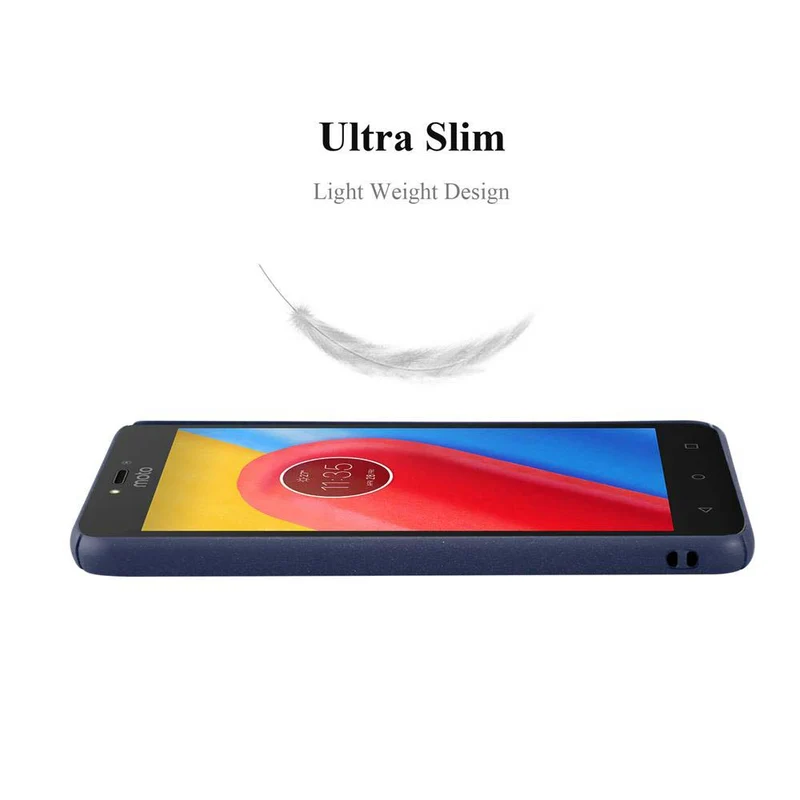 Cadorabo Hülle kompatibel mit Motorola MOTO C PLUS Hard Case Schutzhülle in Frosted Optik gegen Kratzer und Stöße