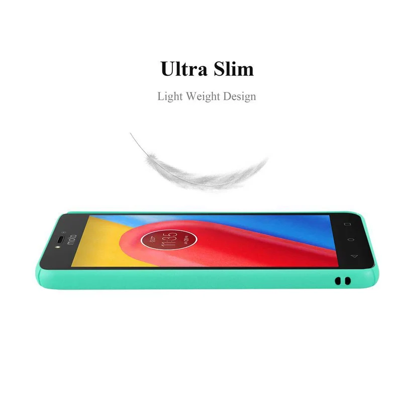 Cadorabo Hülle kompatibel mit Motorola MOTO C PLUS Hard Case Schutzhülle in Frosted Optik gegen Kratzer und Stöße