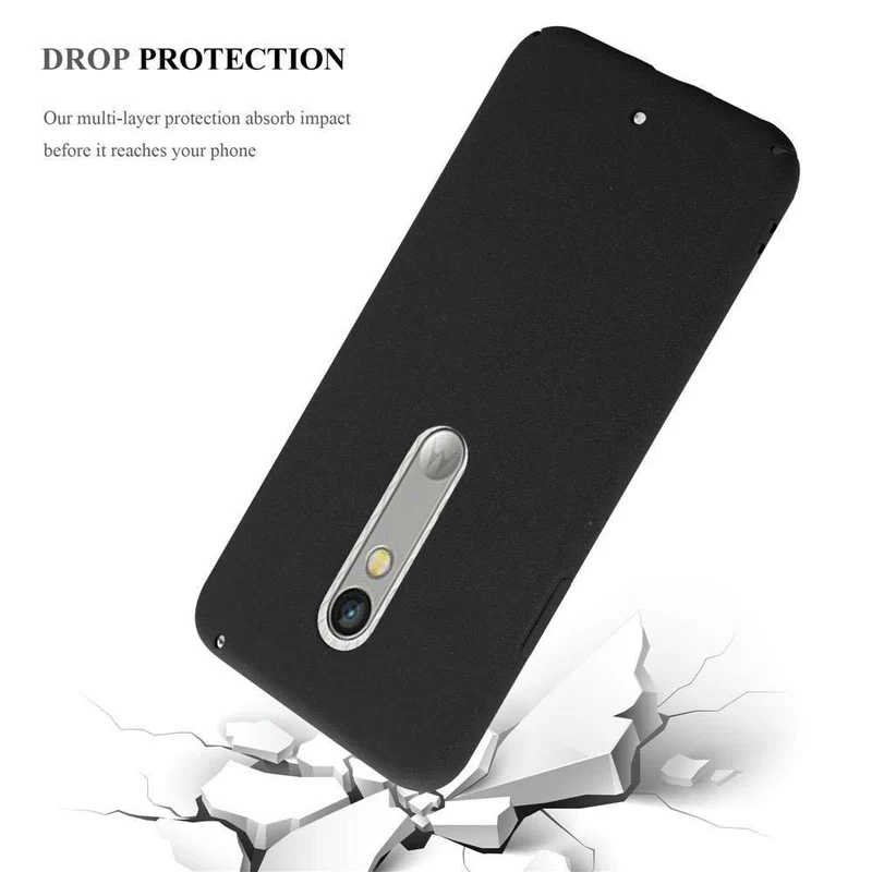 Cadorabo Hülle kompatibel mit Motorola MOTO X PLAY Hard Case Schutzhülle in Frosted Optik gegen Kratzer und Stöße