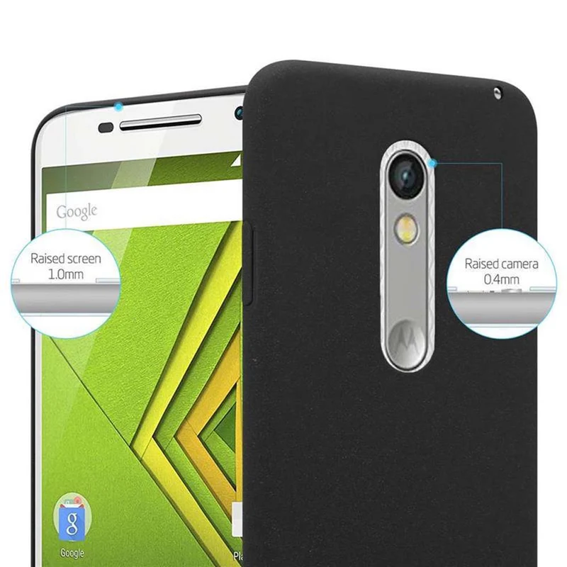 Cadorabo Hülle kompatibel mit Motorola MOTO X PLAY Hard Case Schutzhülle in Frosted Optik gegen Kratzer und Stöße