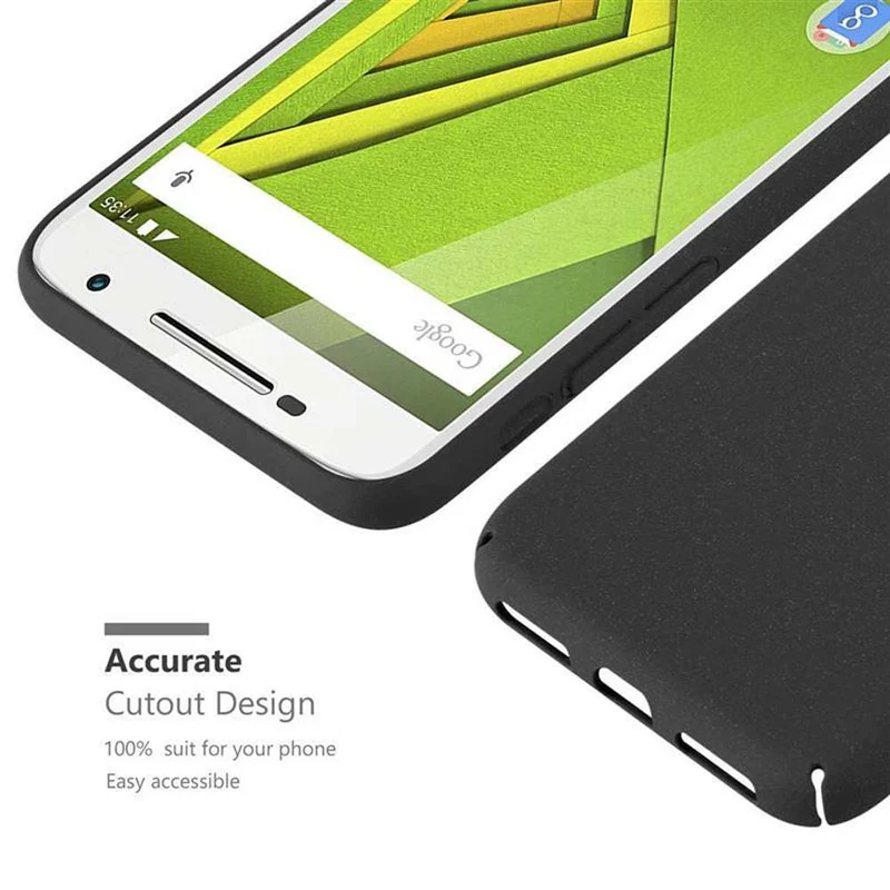 Cadorabo Hülle kompatibel mit Motorola MOTO X PLAY Hard Case Schutzhülle in Frosted Optik gegen Kratzer und Stöße